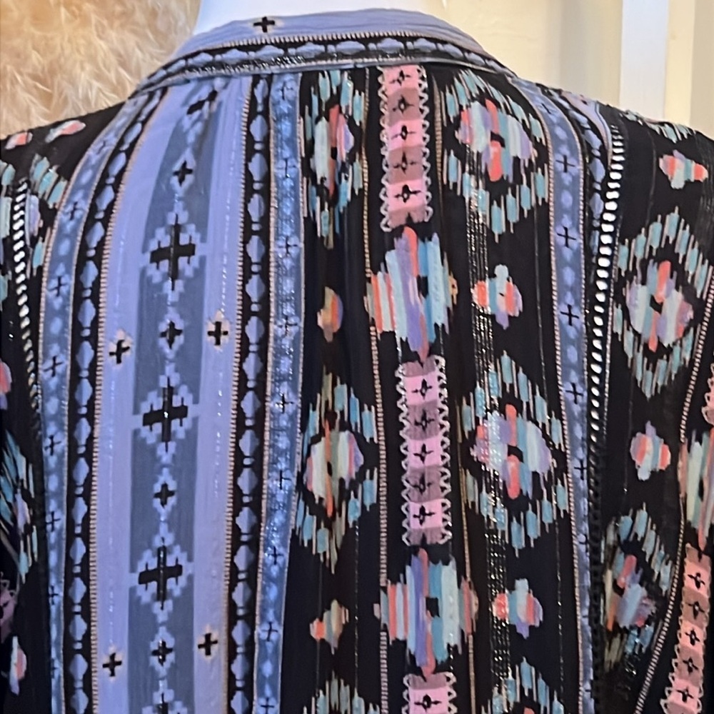 Anthropologie Holding Horses Winter Moon Tunic Flowy Boho Dress Size Medium - Picture 7 of 8